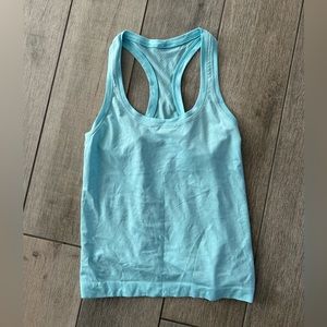 Lululemon light blue swiftly tech racer back tank top 2.0 *race length size 2